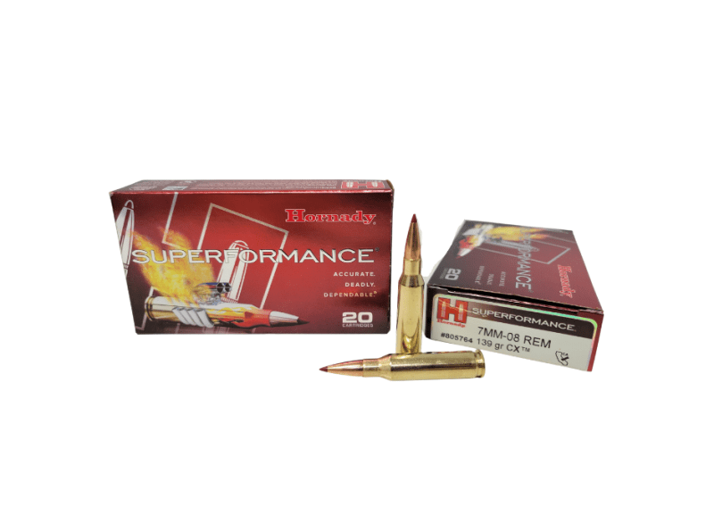 HORNADY SUPERFORMANCE 7MM 08 REM 139 GRAIN CX 1