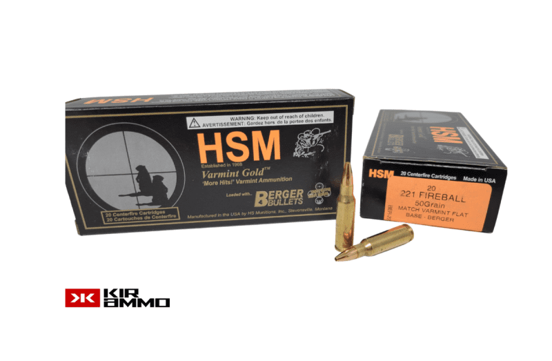 HSM .221 Fireball Varmint Gold Berger 50 Grain e1641934745953