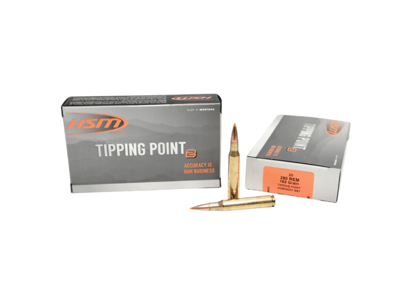 HSM .280 Rem Tipping Point 162 Grain Hornady SST